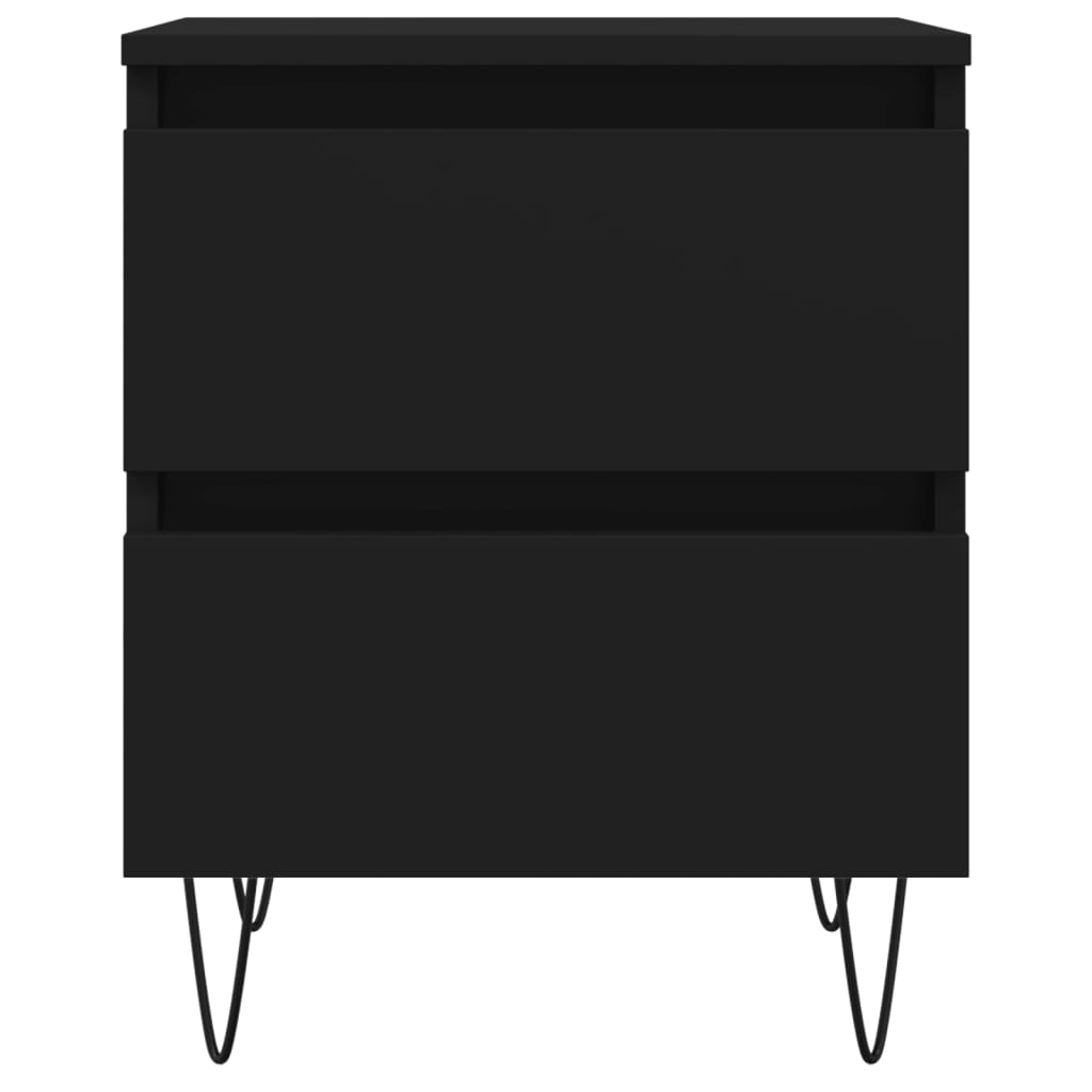 Noptiere, 2 buc., negru, 40x35x50 cm, lemn compozit GartenMobel Dekor