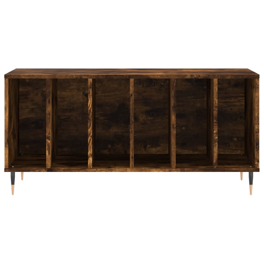 Dulap pentru discuri stejar fumuriu 100x38x48 cm lemn compozit GartenMobel Dekor