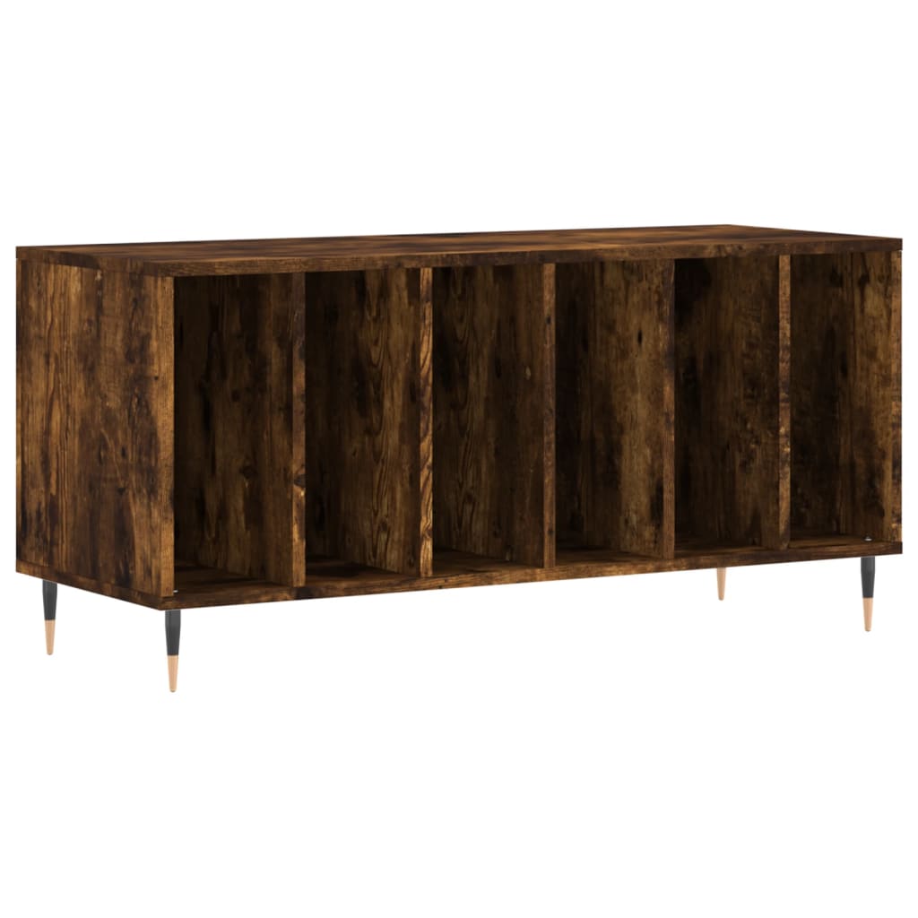 Dulap pentru discuri stejar fumuriu 100x38x48 cm lemn compozit GartenMobel Dekor