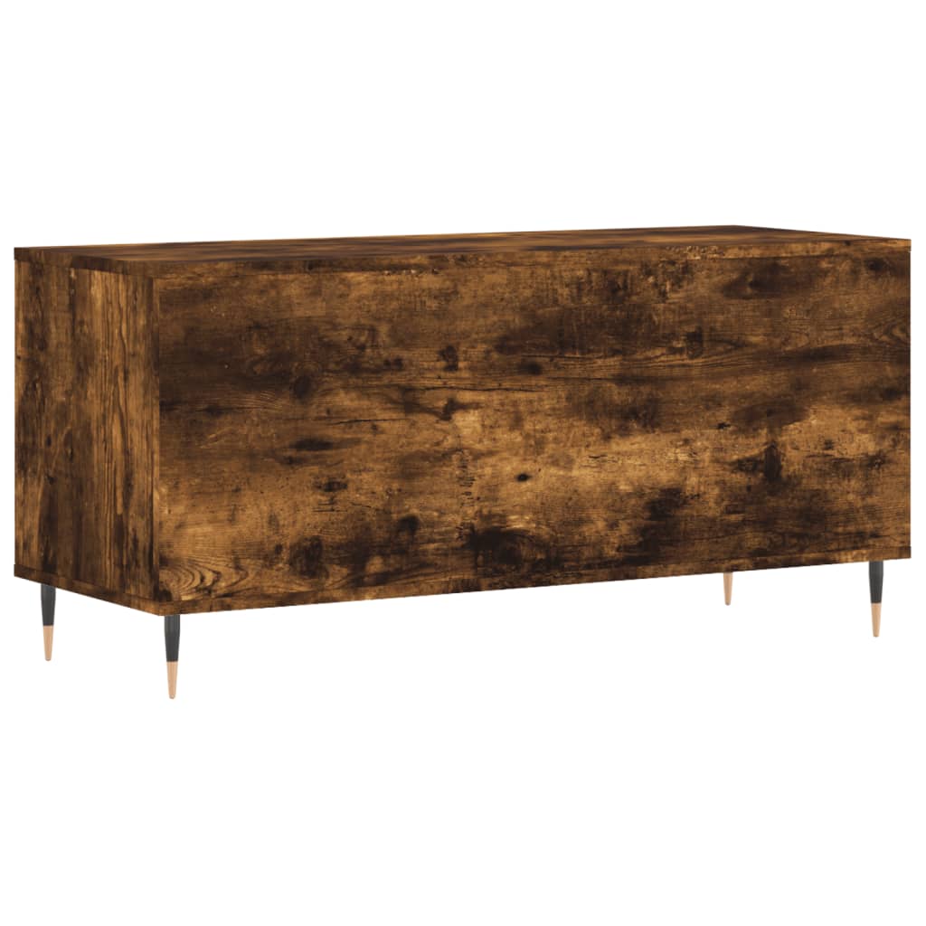 Dulap pentru discuri stejar fumuriu 100x38x48 cm lemn compozit GartenMobel Dekor