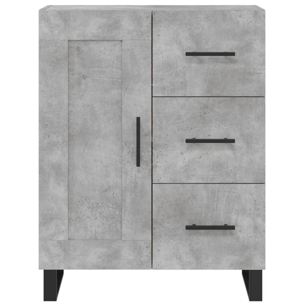 Servantă, gri beton, 69,5x34x90 cm, lemn compozit GartenMobel Dekor