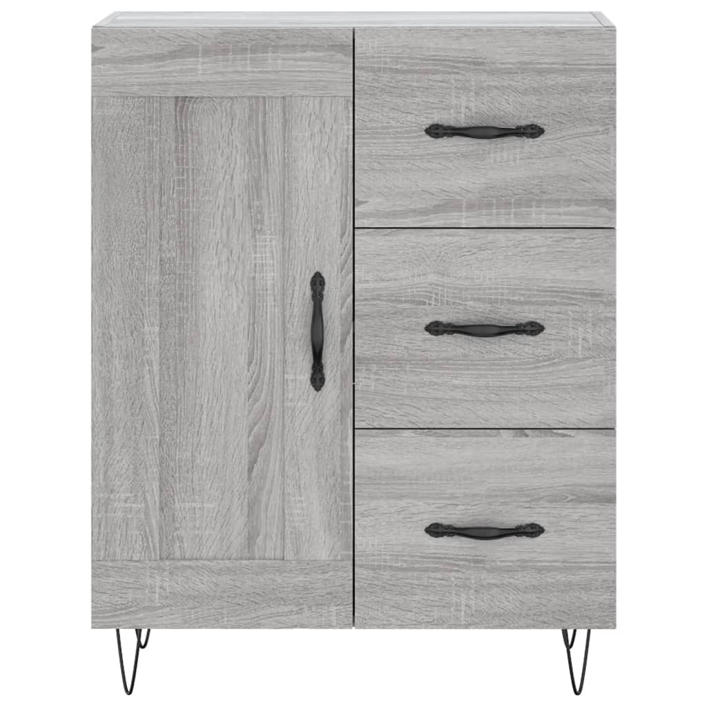 Servantă, gri sonoma, 69,5x34x90 cm, lemn compozit GartenMobel Dekor