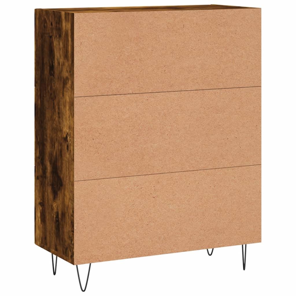 Servantă, stejar fumuriu, 69,5x34x90 cm, lemn compozit GartenMobel Dekor