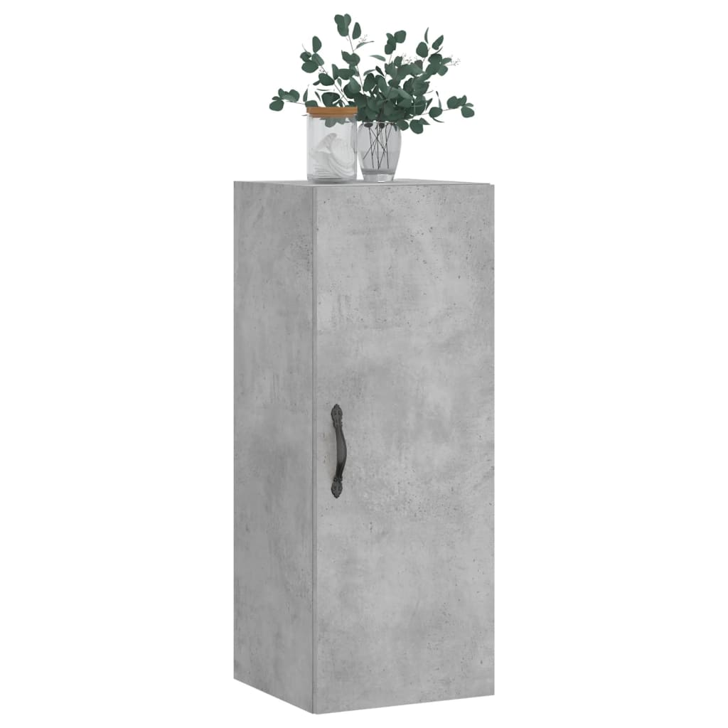 Dulap de perete, gri beton, 34,5x34x90 cm, lemn prelucrat GartenMobel Dekor