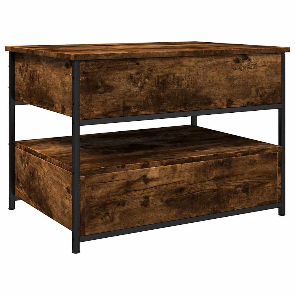 Măsuță de cafea, 70x50x50 cm, lemn prelucrat și metal GartenMobel Dekor