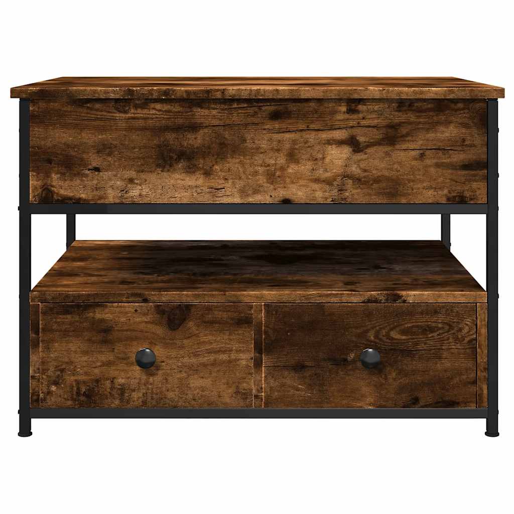 Măsuță de cafea, 70x50x50 cm, lemn prelucrat și metal GartenMobel Dekor