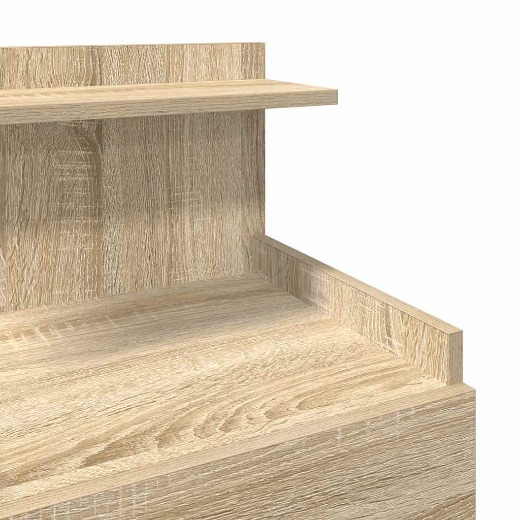 Noptiere 2 buc. cu 2 sertare, stejar Sonoma, 40x36,5x62 cm GartenMobel Dekor