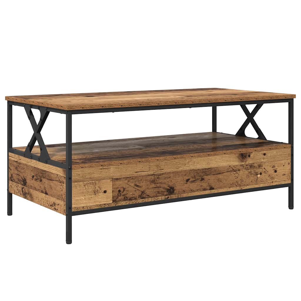 Masă de cafea Lemn vechi 100 x 51 x 45 cm Lemn compozit GartenMobel Dekor