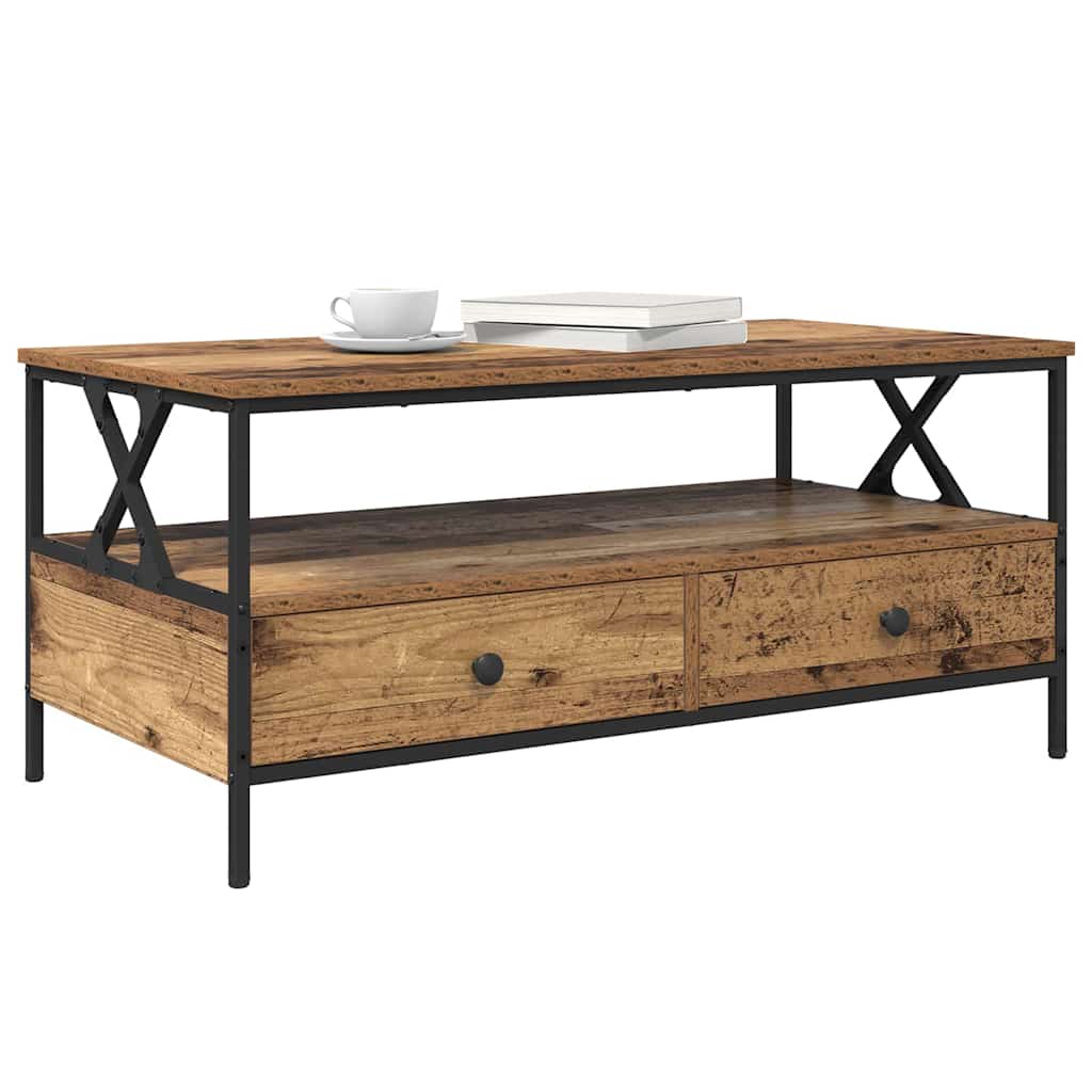 Masă de cafea Lemn vechi 100 x 51 x 45 cm Lemn compozit GartenMobel Dekor