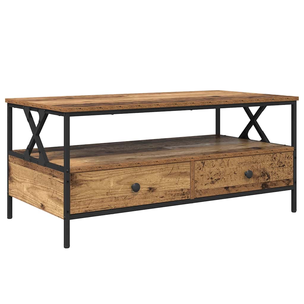 Masă de cafea Lemn vechi 100 x 51 x 45 cm Lemn compozit GartenMobel Dekor