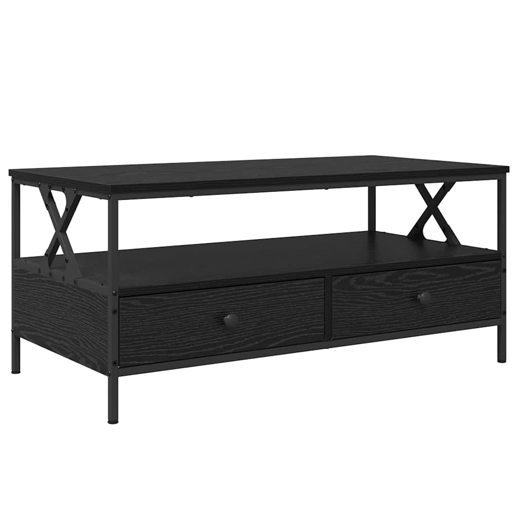 Masă de cafea Stejar negru 100 x 51 x 45 cm Lemn compozit GartenMobel Dekor