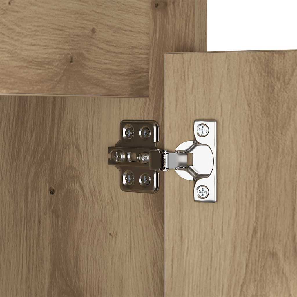 Noptieră LED cu sertar stejar artizanal 38 x 34 x 61 cm PAL GartenMobel Dekor