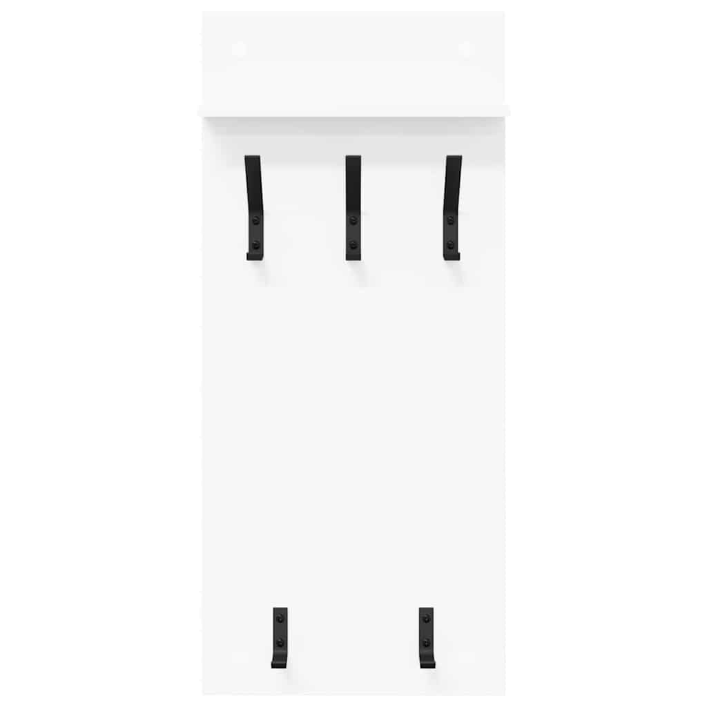 Răcător de paltoane montat pe perete Alb 90 x 40 x 10 cm GartenMobel Dekor