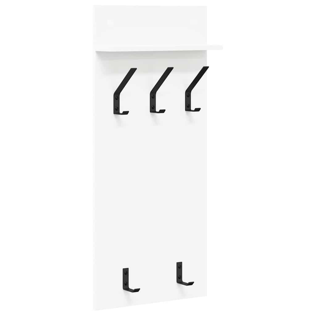 Răcător de paltoane montat pe perete Alb 90 x 40 x 10 cm GartenMobel Dekor
