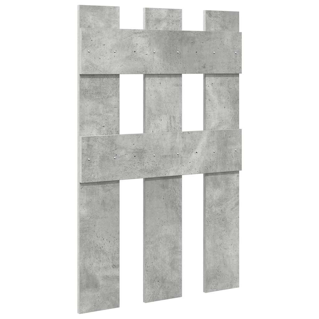 Răcător de paltoane montat pe perete Gri beton 65 x 3 x 100 cm GartenMobel Dekor