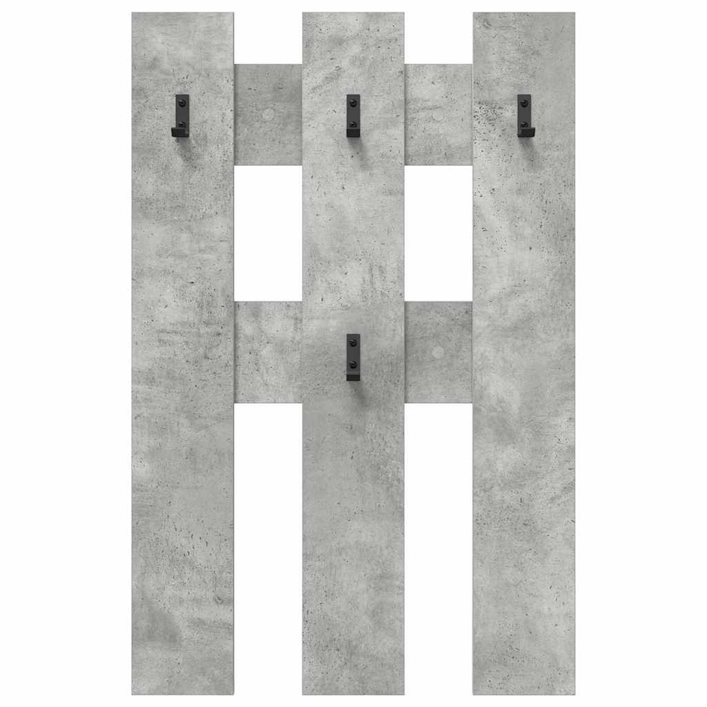 Răcător de paltoane montat pe perete Gri beton 65 x 3 x 100 cm GartenMobel Dekor
