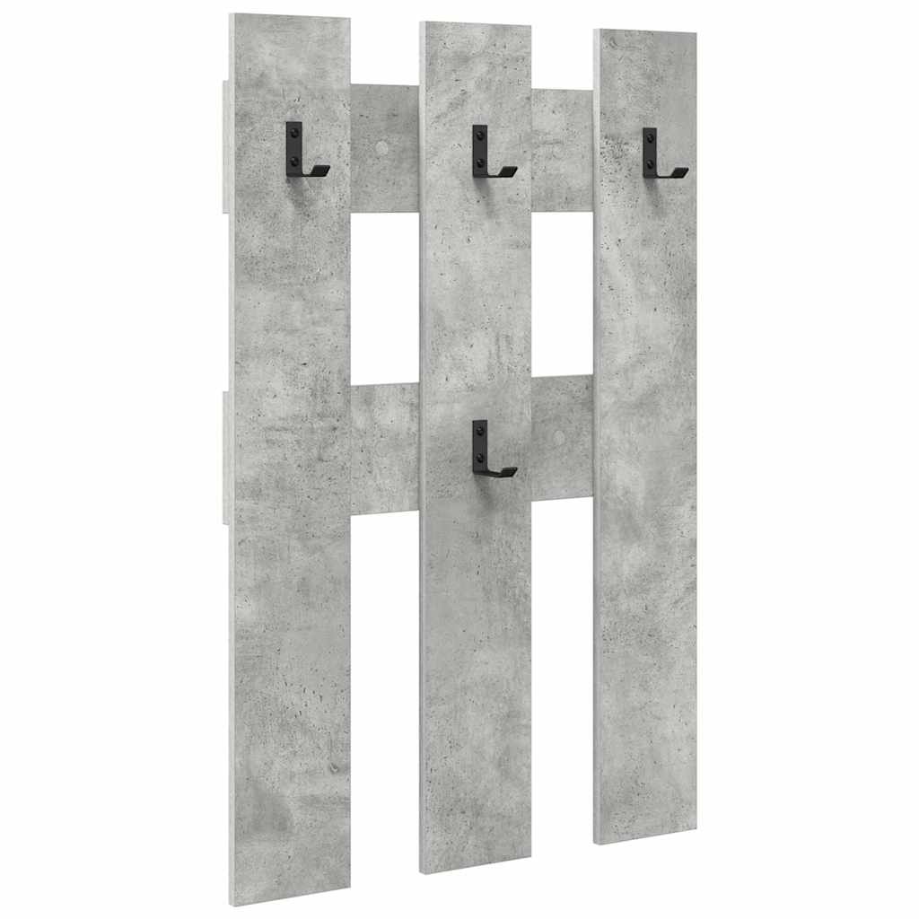 Răcător de paltoane montat pe perete Gri beton 65 x 3 x 100 cm GartenMobel Dekor