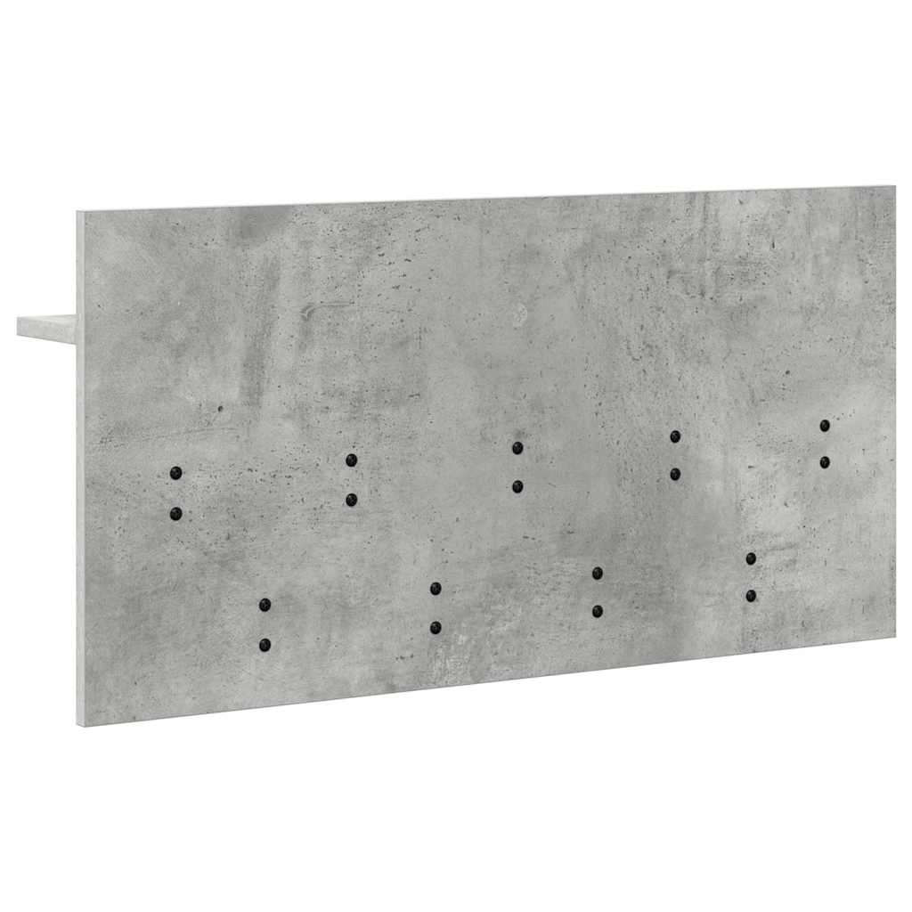 Răcător de paltoane montat pe perete Gri beton 80 x 40 x 12 cm GartenMobel Dekor