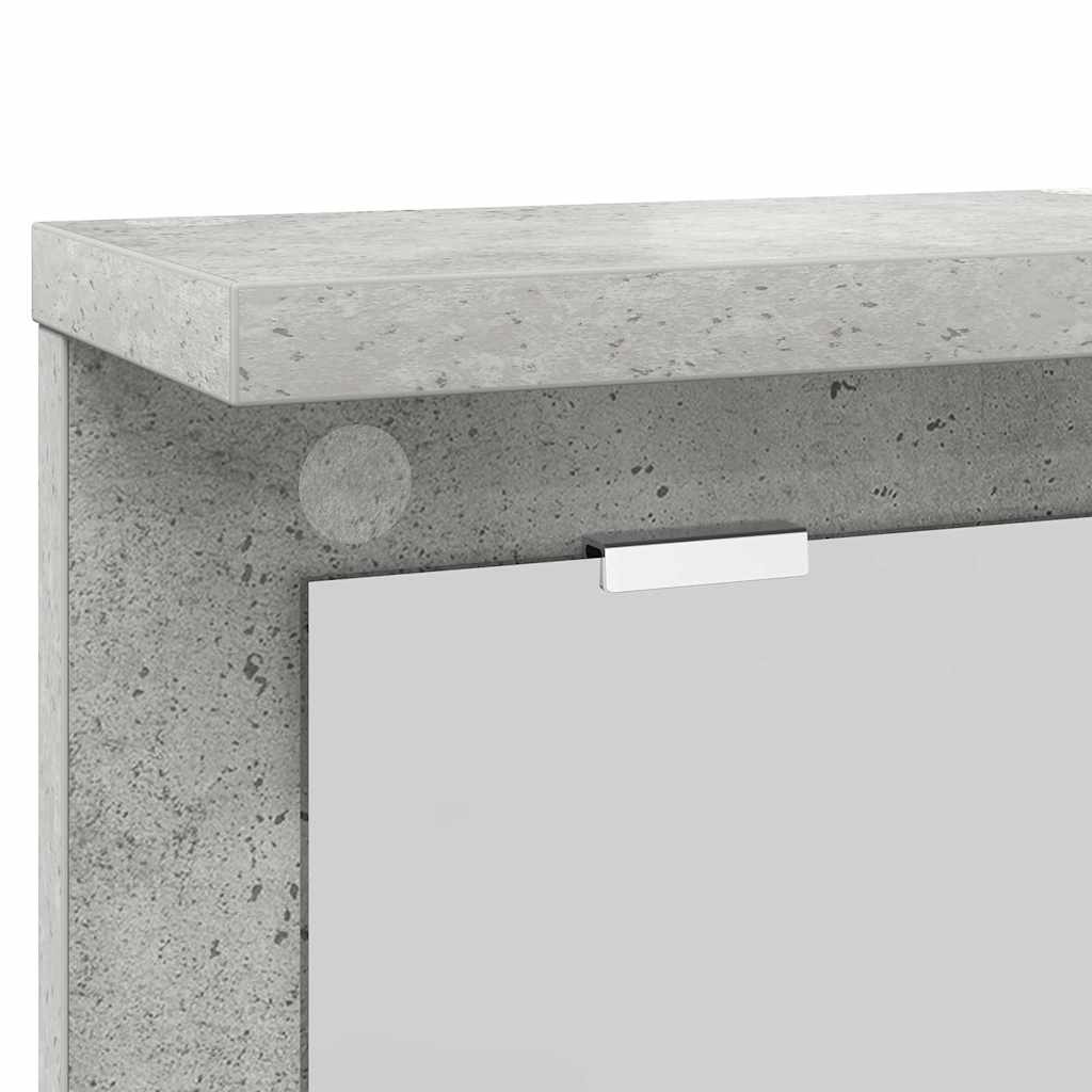 Răcător de paltoane montat pe perete Gri beton 85 x 10 x 45 cm GartenMobel Dekor