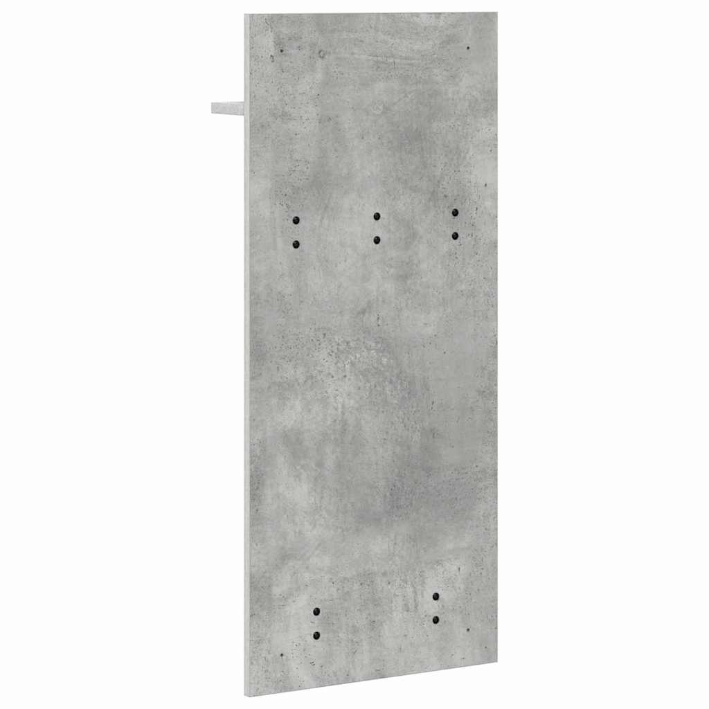 Răcător de paltoane montat pe perete Gri beton 90 x 40 x 10 cm GartenMobel Dekor