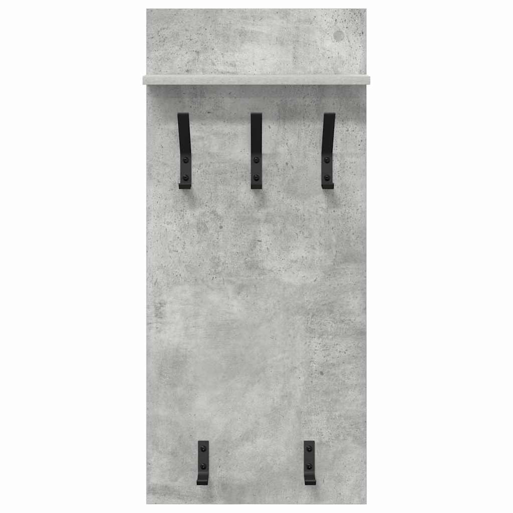 Răcător de paltoane montat pe perete Gri beton 90 x 40 x 10 cm GartenMobel Dekor
