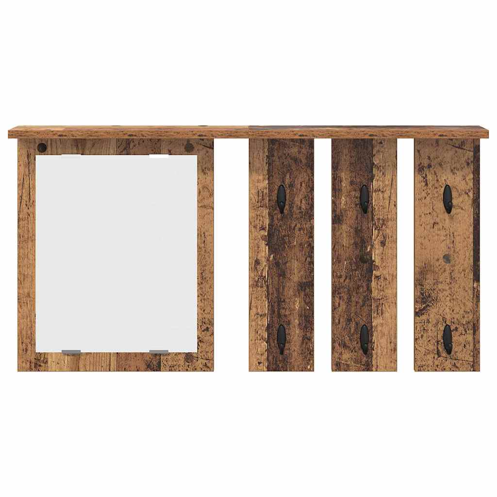 Răcător de paltoane montat pe perete Lemn vechi 85 x 10 x 45 cm GartenMobel Dekor
