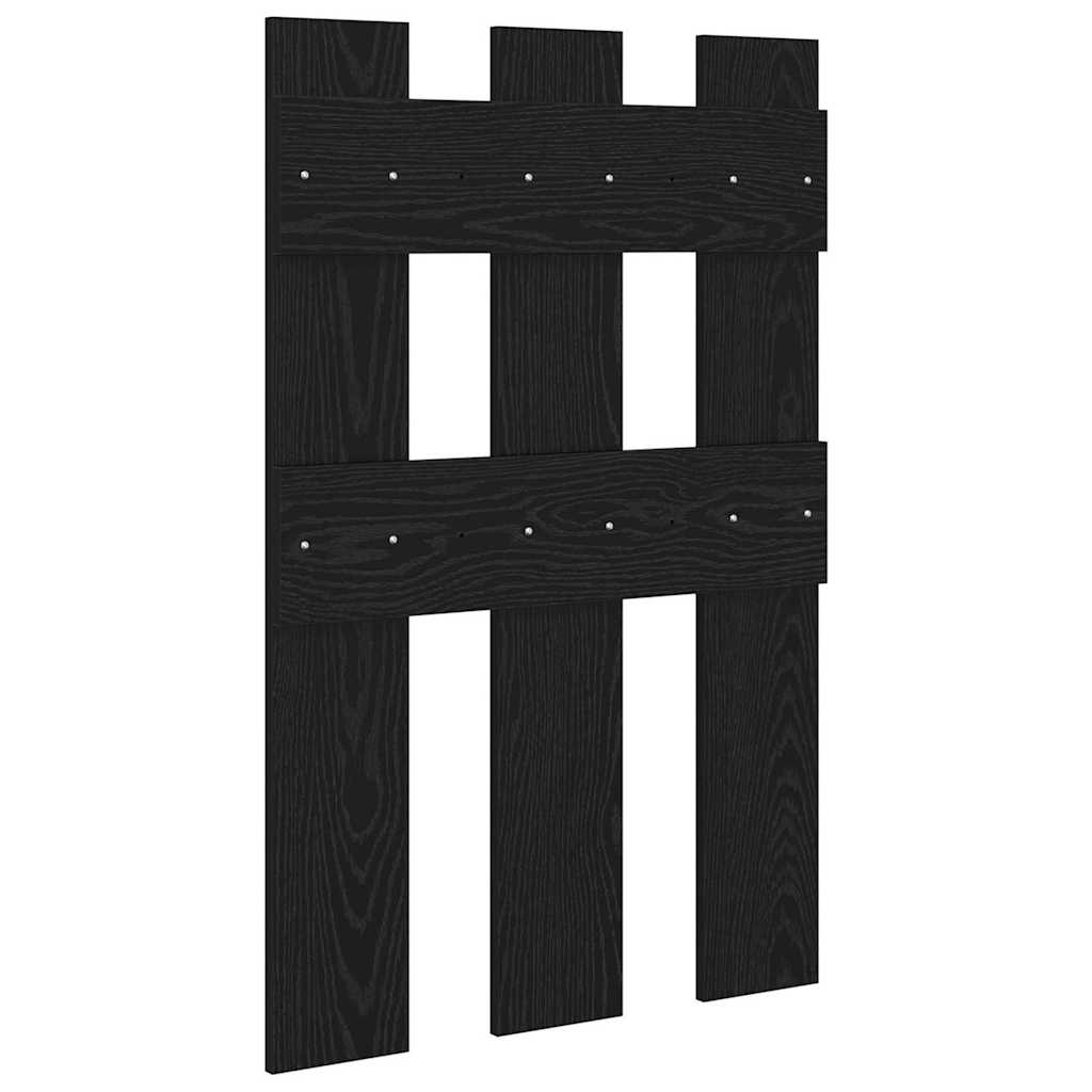 Răcător de paltoane montat pe perete cu depozitare Stejar negru GartenMobel Dekor