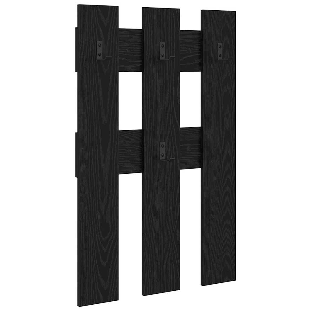 Răcător de paltoane montat pe perete cu depozitare Stejar negru GartenMobel Dekor