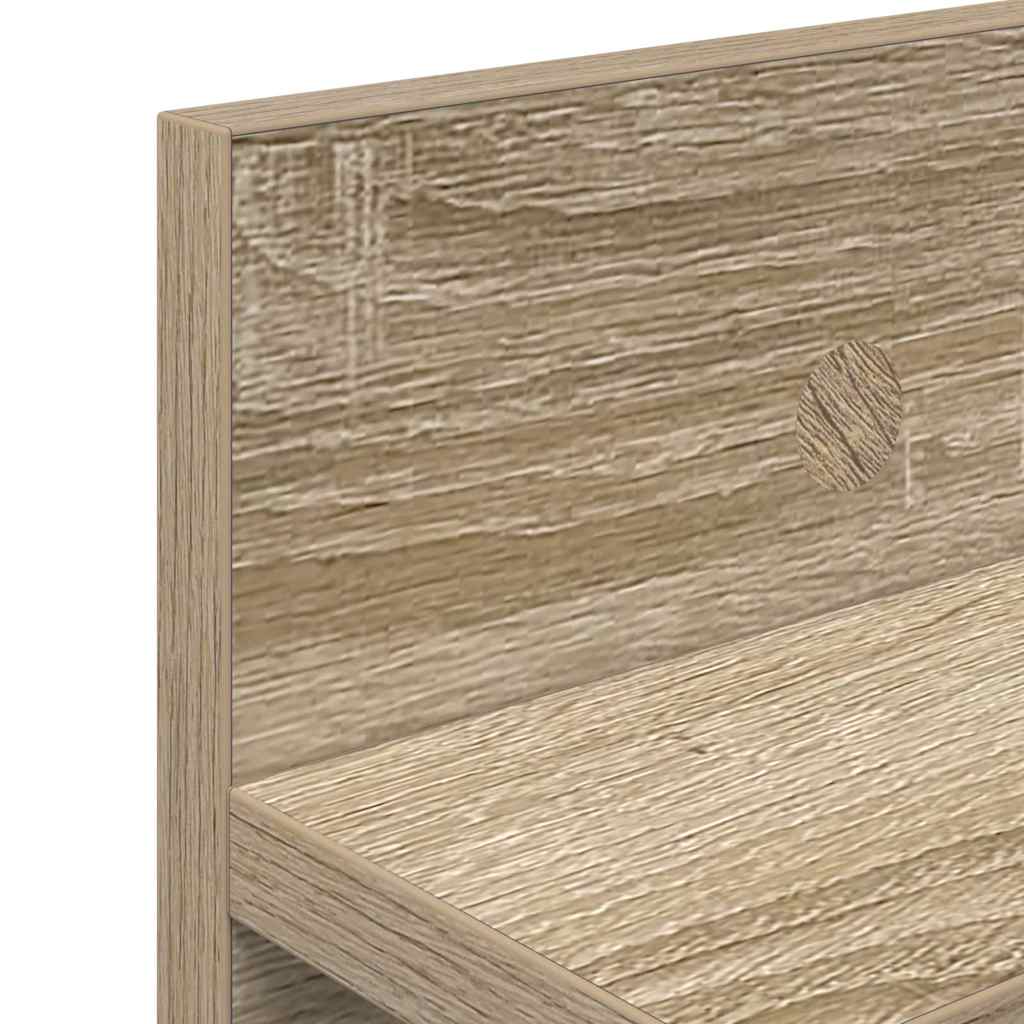 Răcător de paltoane montat pe perete cu raft Pe perete Stejar sonoma GartenMobel Dekor