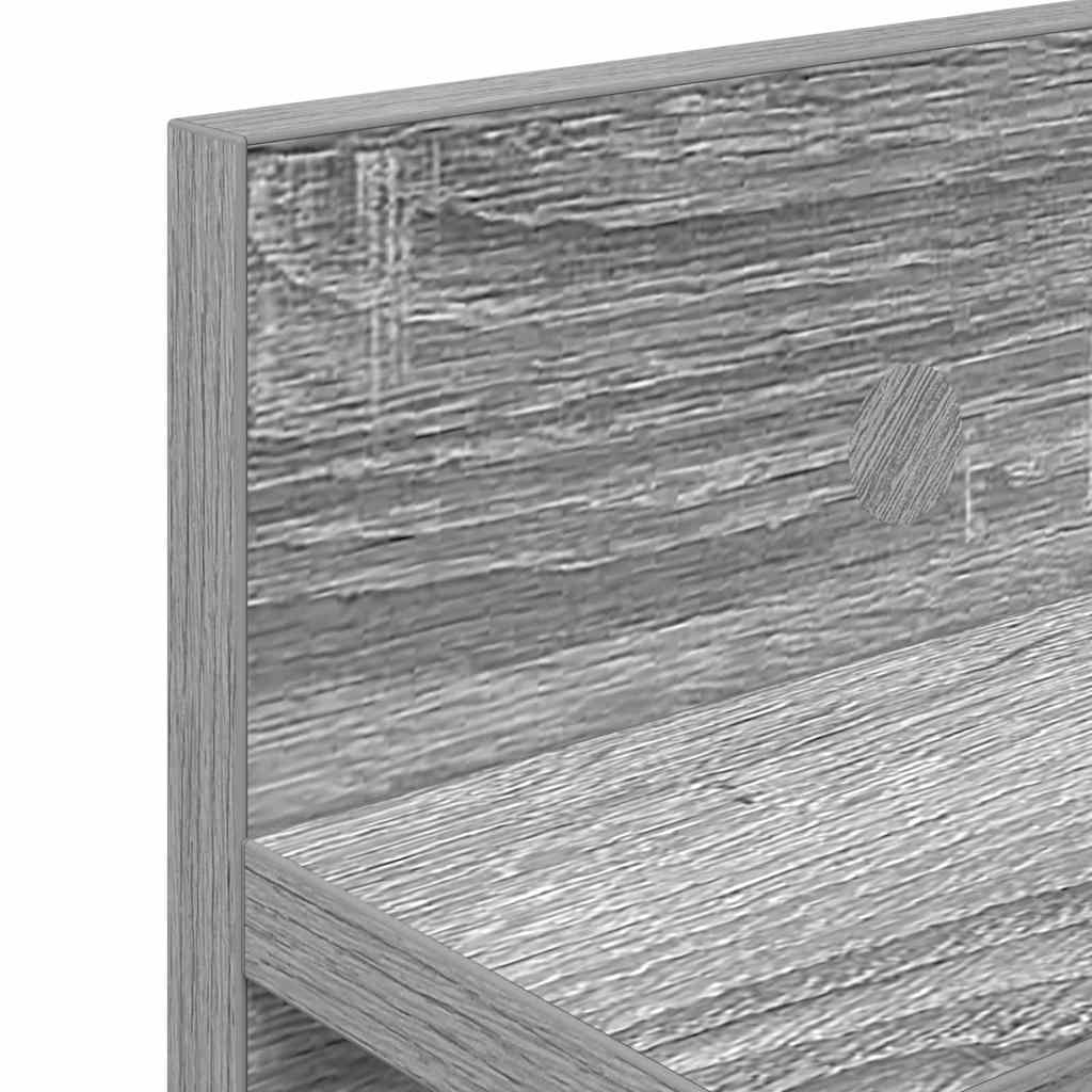 Răcător de paltoane montat pe perete cu raft Pe perete sonoma gri GartenMobel Dekor