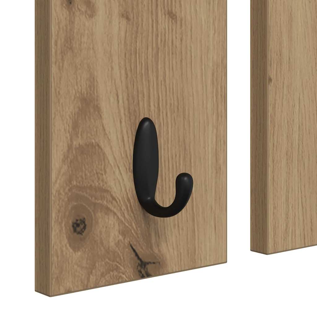 Răcător de paltoane montat pe perete cu raft Pe perete stejar artizanal GartenMobel Dekor