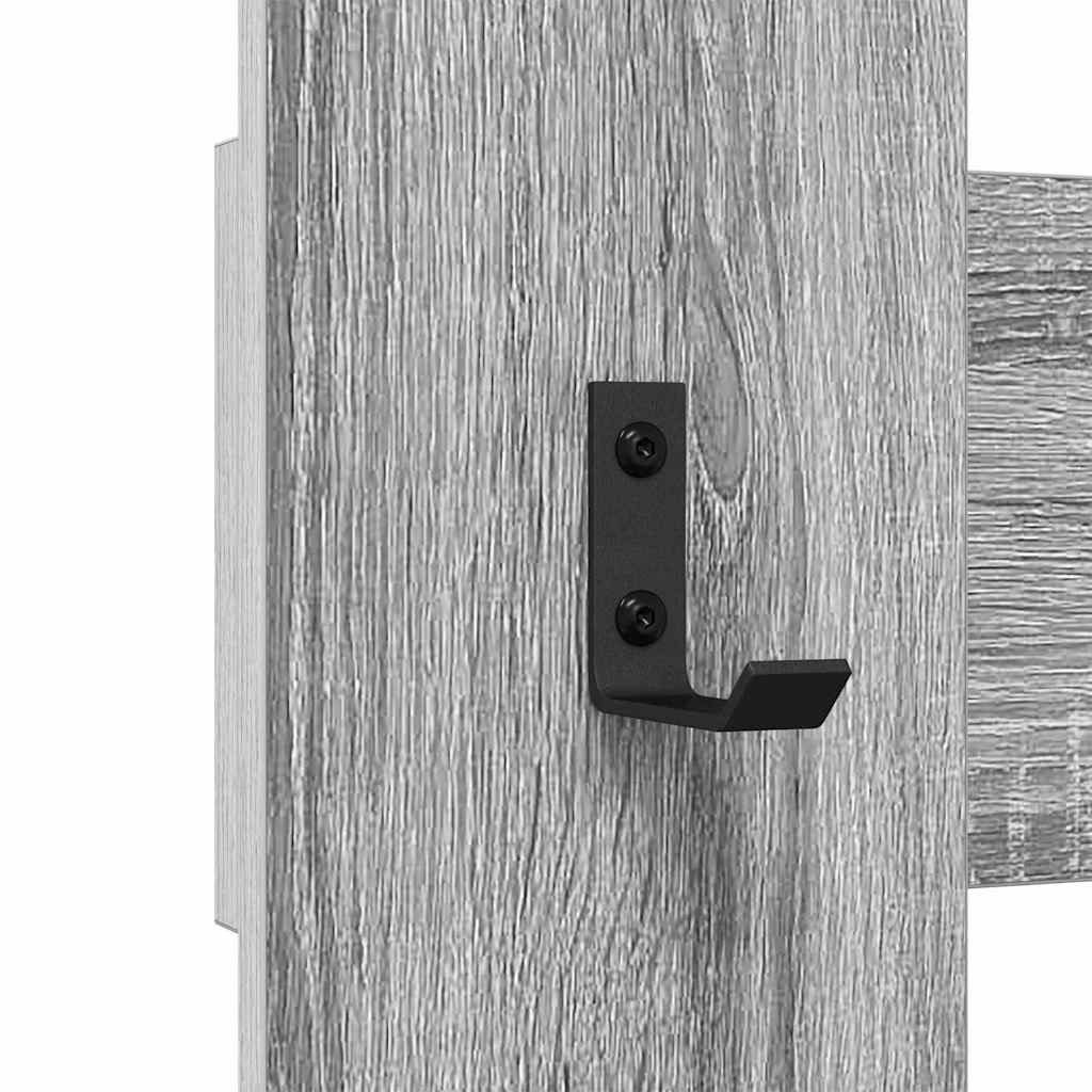Răcător de paltoane montat pe perete sonoma gri 65 x 3 x 100 cm GartenMobel Dekor