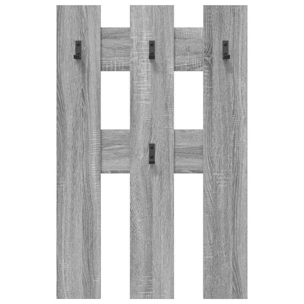 Răcător de paltoane montat pe perete sonoma gri 65 x 3 x 100 cm GartenMobel Dekor
