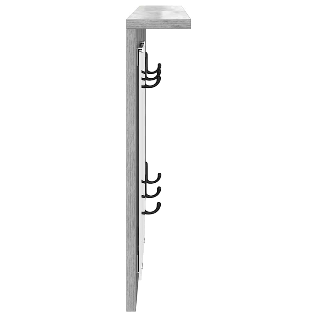 Răcător de paltoane montat pe perete sonoma gri 85 x 10 x 45 cm GartenMobel Dekor