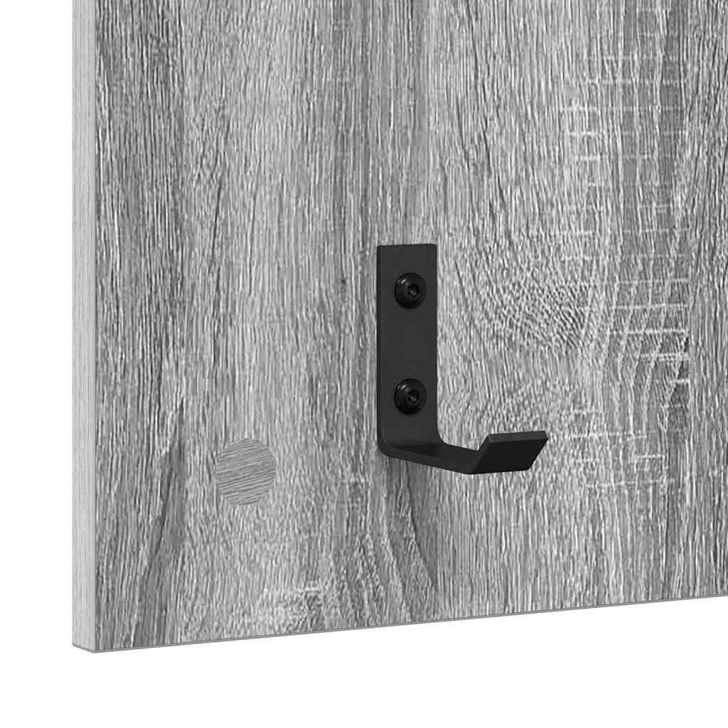 Răcător de paltoane montat pe perete sonoma gri 90 x 40 x 10 cm GartenMobel Dekor