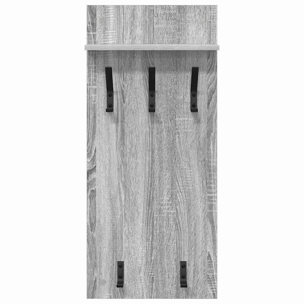Răcător de paltoane montat pe perete sonoma gri 90 x 40 x 10 cm GartenMobel Dekor