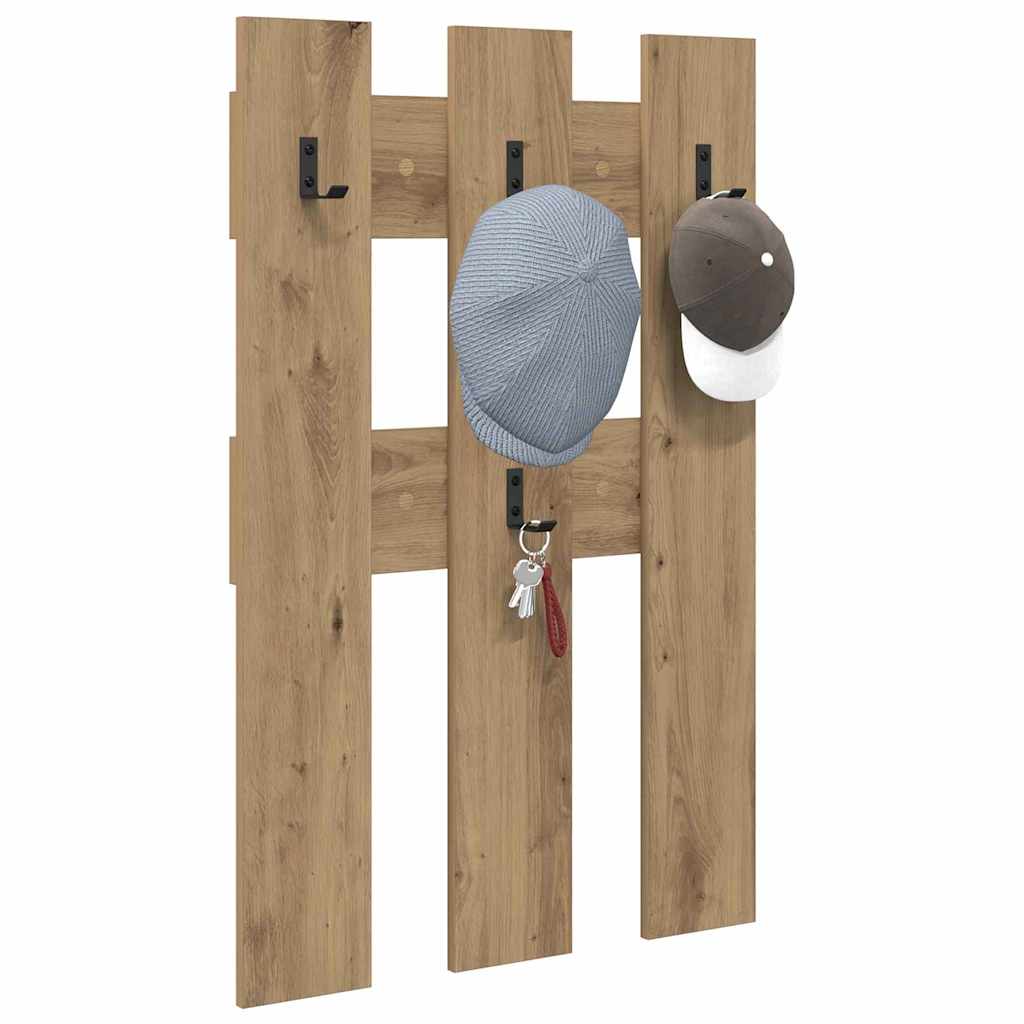 Răcător de paltoane montat pe perete stejar artizanal GartenMobel Dekor