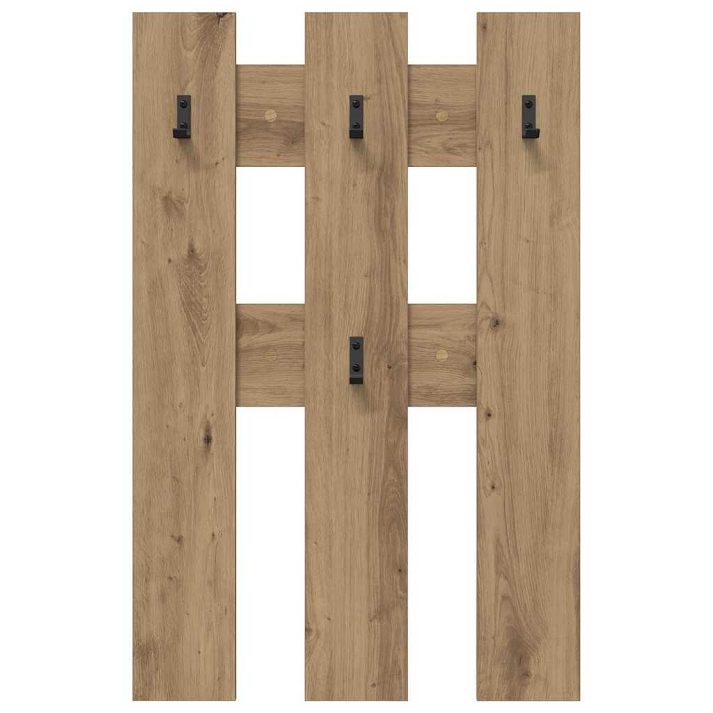 Răcător de paltoane montat pe perete stejar artizanal GartenMobel Dekor