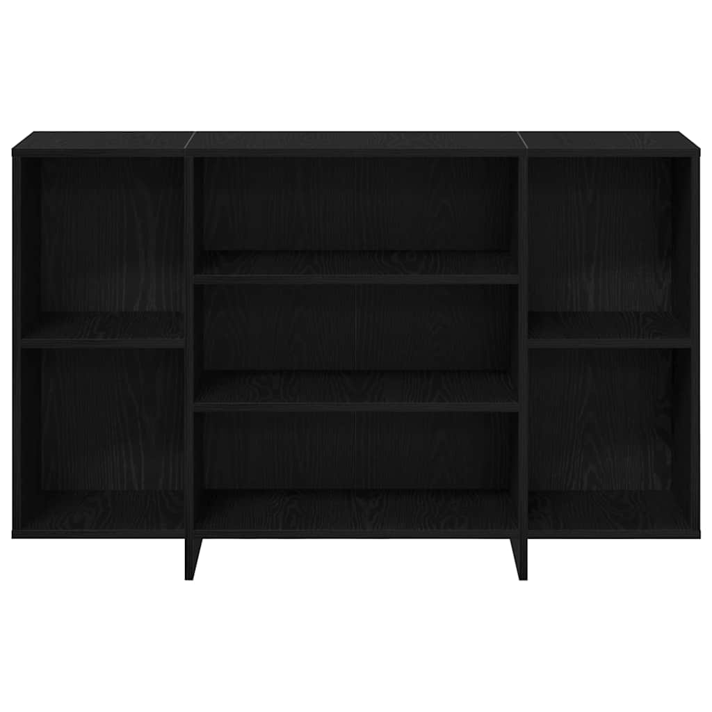 Bufet cu raft Stejar negru 120 x 30 x 75 cm Lemn compozit GartenMobel Dekor