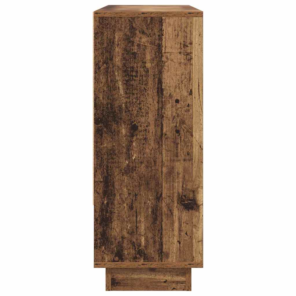 Bufet cu raft cu ușă Lemn vechi 97 x 29 x 75 cm Lemn compozit GartenMobel Dekor
