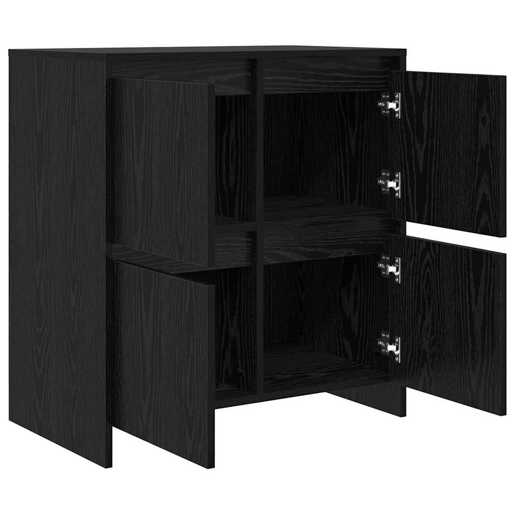 Bufet cu ușă Stejar negru 70 x 41 x 75 cm Lemn compozit GartenMobel Dekor
