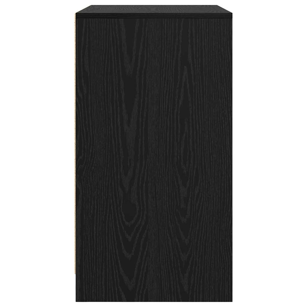 Bufet cu ușă Stejar negru 70 x 41 x 75 cm Lemn compozit GartenMobel Dekor