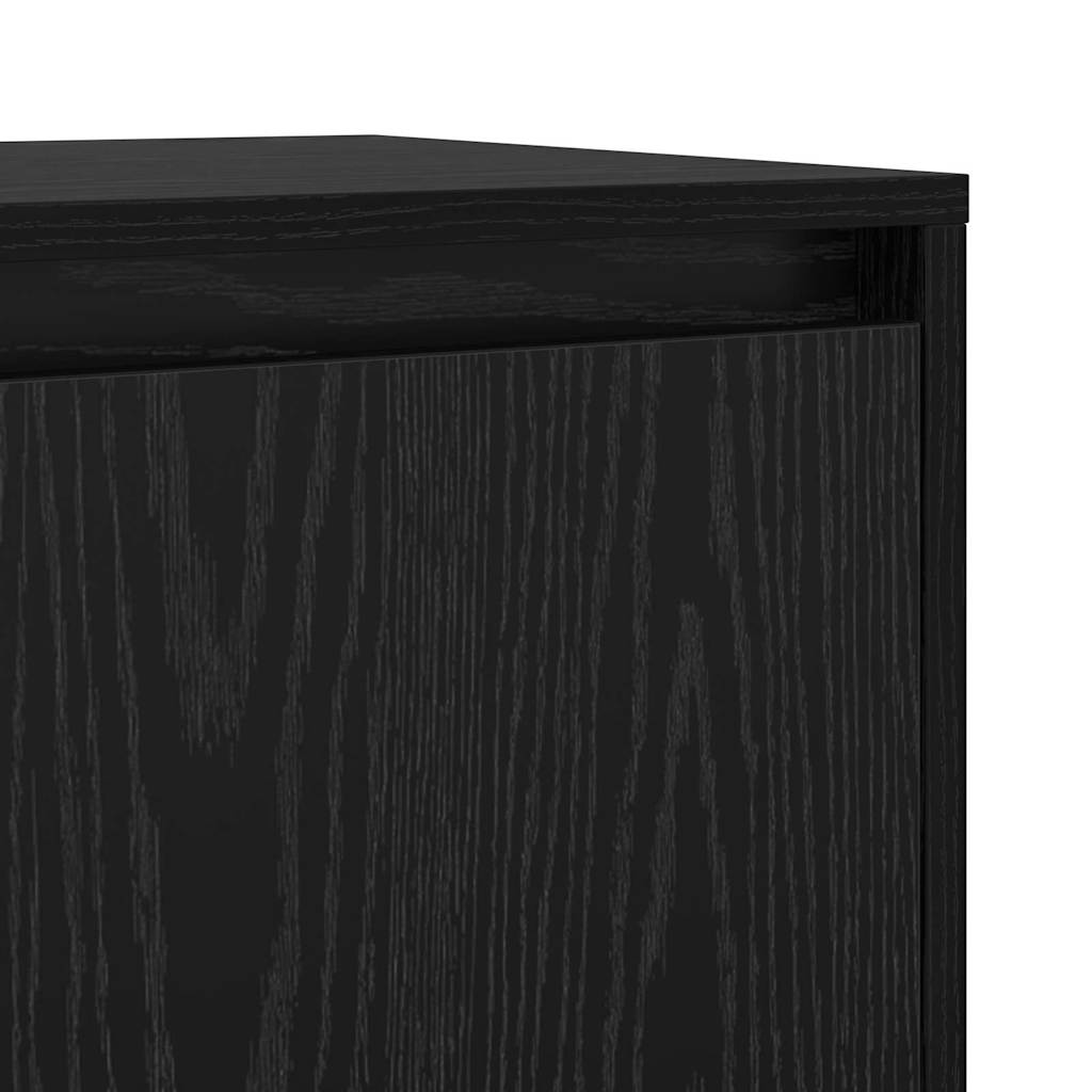 Bufet cu ușă Stejar negru 70 x 41 x 75 cm Lemn compozit GartenMobel Dekor