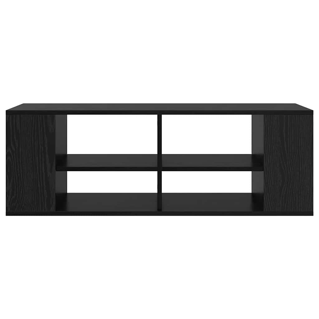 Cabinet TV cu raft Stejar negru 102 x 35 x 35 cm Lemn compozit GartenMobel Dekor