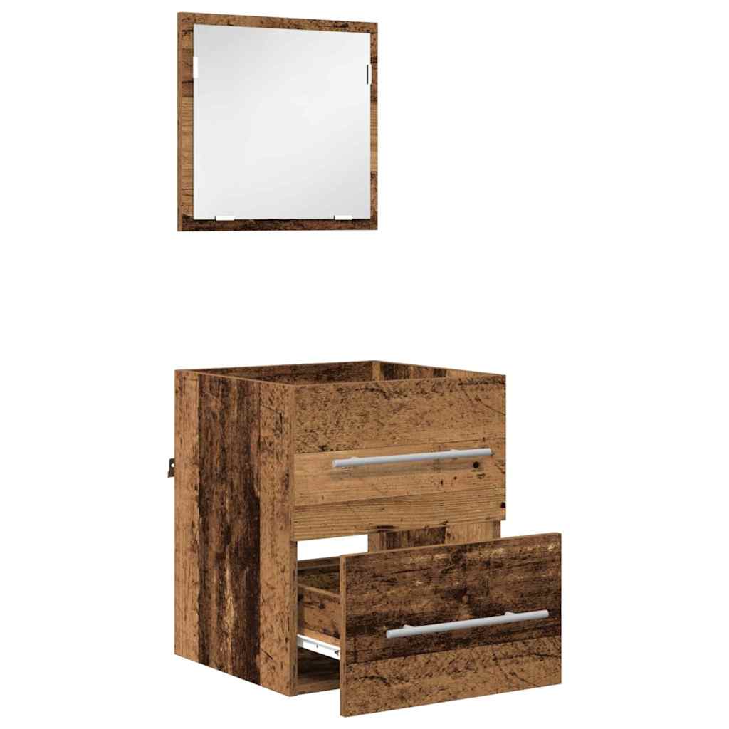 Dulap de Baie Lemn vechi 41 x 38.5 x 48 cm Lemn compozit GartenMobel Dekor