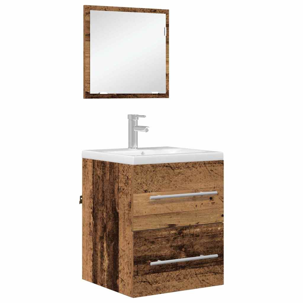 Dulap de Baie Lemn vechi 41 x 38.5 x 48 cm Lemn compozit GartenMobel Dekor