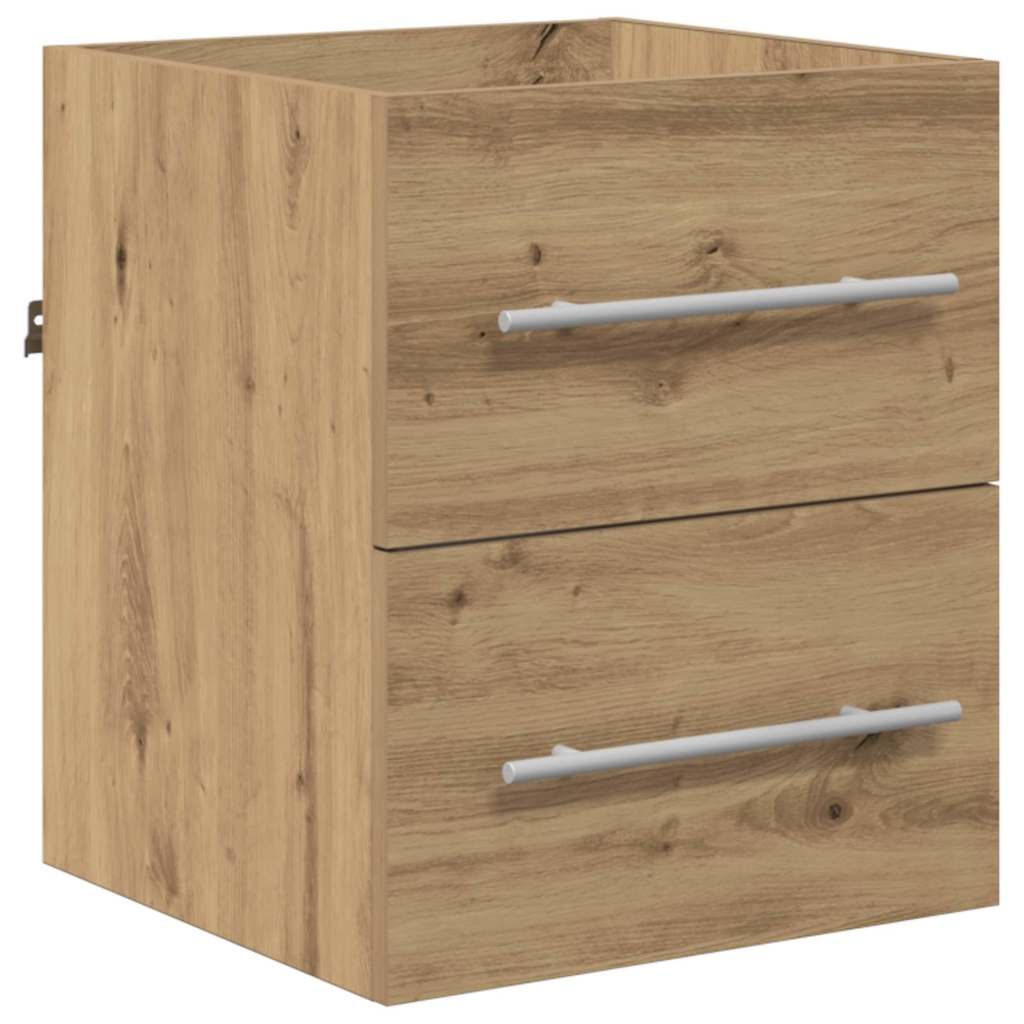 Dulap de Baie Stejar artisanal 41 x 38.5 x 48 cm Lemn compozit GartenMobel Dekor