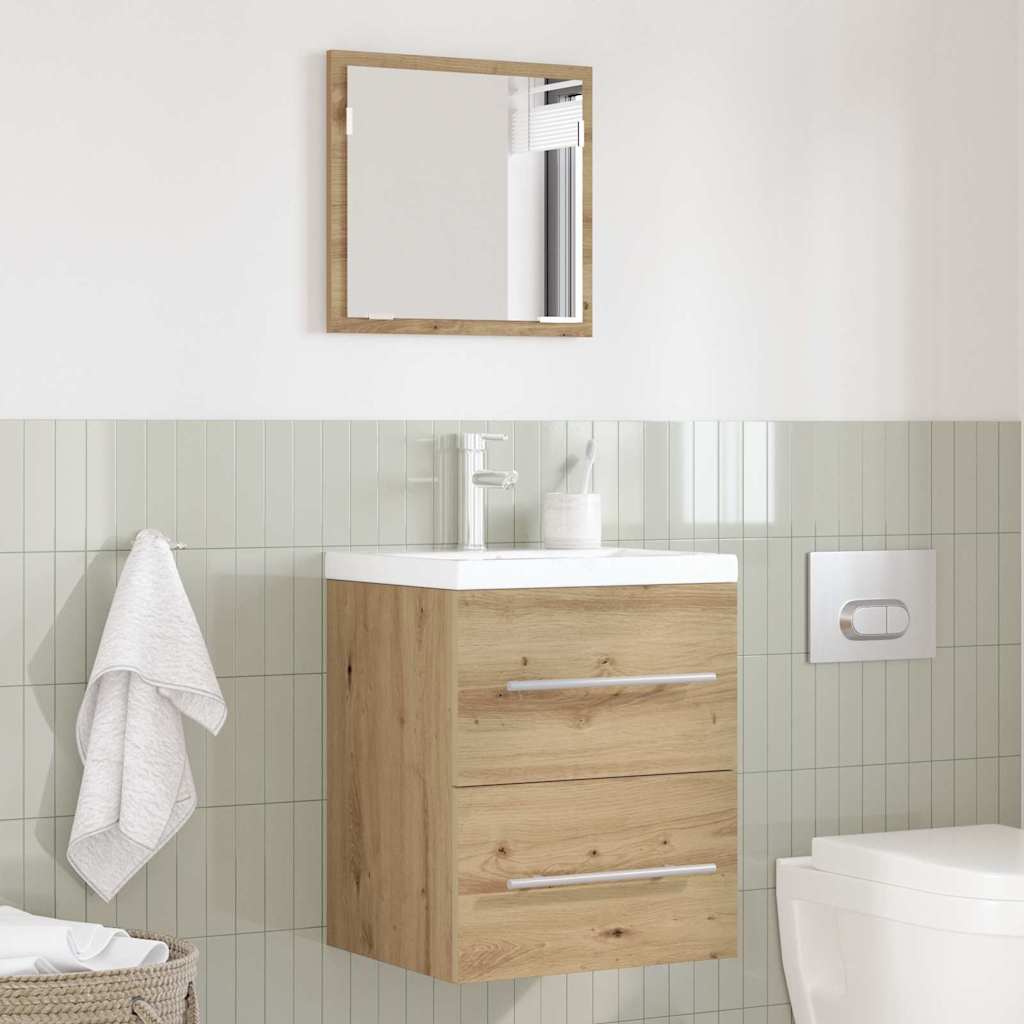 Dulap de Baie Stejar artisanal 41 x 38.5 x 48 cm Lemn compozit GartenMobel Dekor