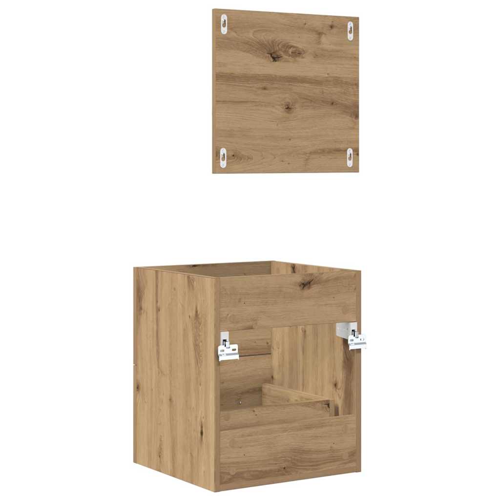 Dulap de Baie Stejar artisanal 41 x 38.5 x 48 cm Lemn compozit GartenMobel Dekor