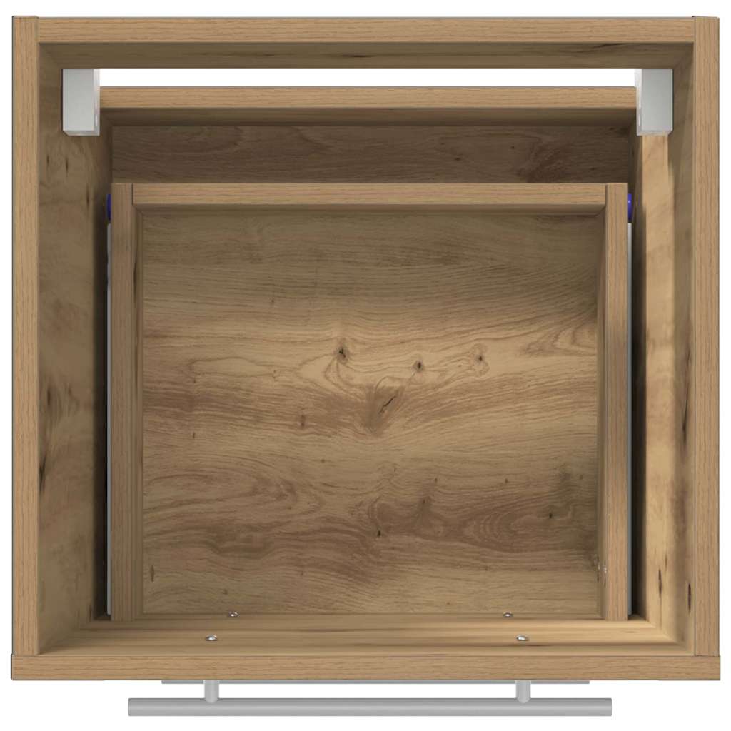 Dulap de Baie Stejar artisanal 41 x 38.5 x 48 cm Lemn compozit GartenMobel Dekor